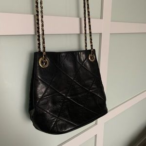 Sans off Fifth Vintage Leather Chain Shoulder Bag